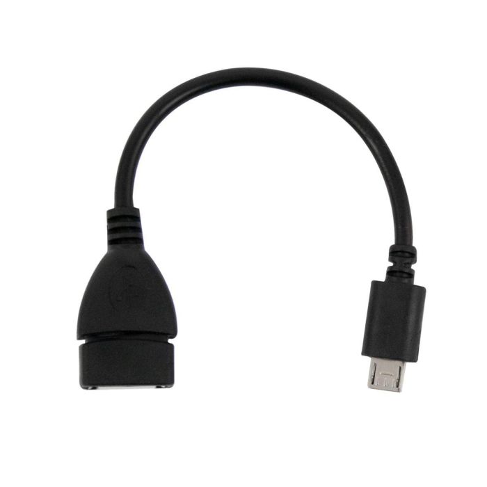 Кабель OTG Чорний перехідник OTG USB Micro USB 10см OTG перехідник з мікро USB на USB otg переходник