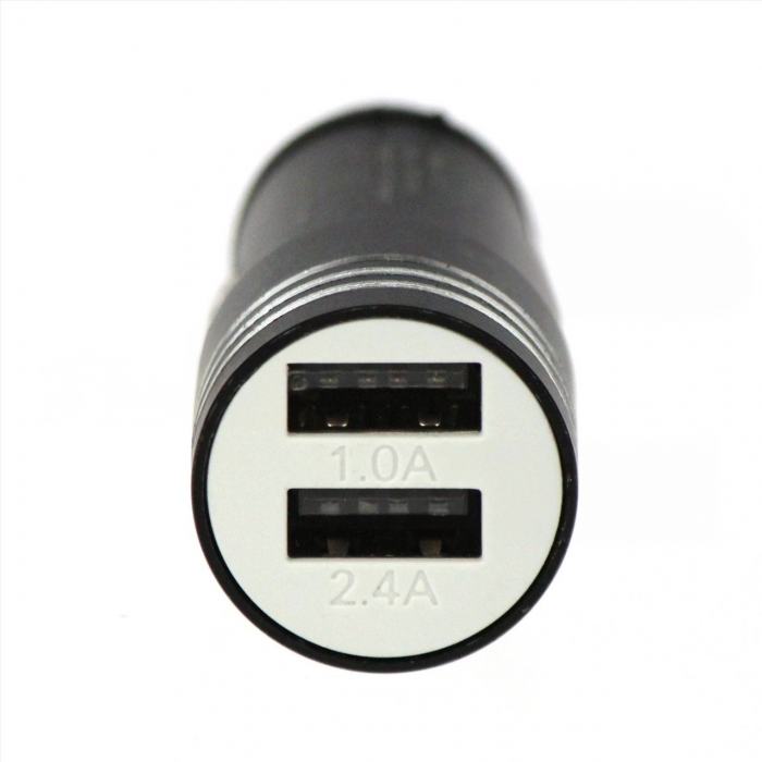Автомобільний зарядний пристрій Hammer AR68 2*USB 2.4А+1А адаптер-зарядка від прикурювача