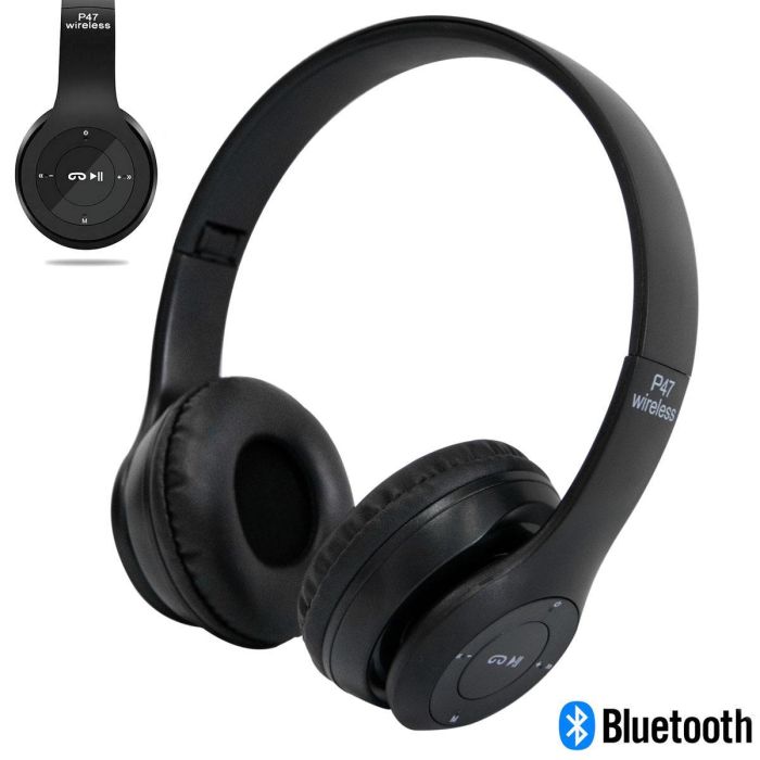 Блютуз навушники безпровідні Wireless Headphones P47 Чорні бездротові навушники накладні блютуз наушники
