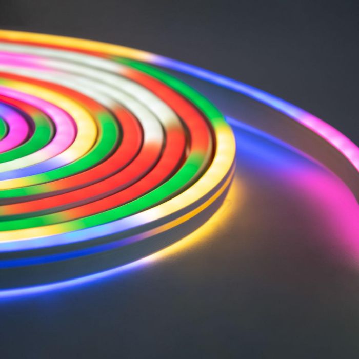 Неонова стрічка світлодіодна Різнокольорова Rope Light 5м гнучкий неон - діодна лента неоновая лента